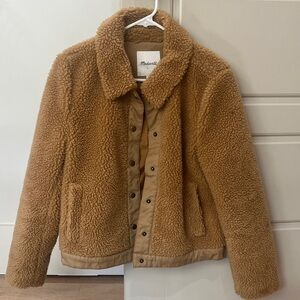 Madewell Women's Brown Sherpa  Jacket